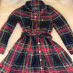Polo by Ralph Lauren Kids Plaid Dress - Red, Blue, and Yellow